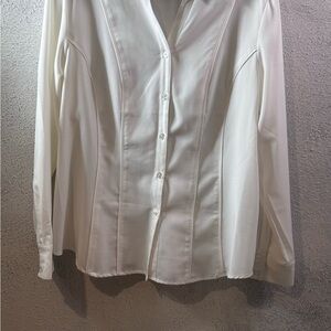 Roz & Ali White Button-Up Bandeau